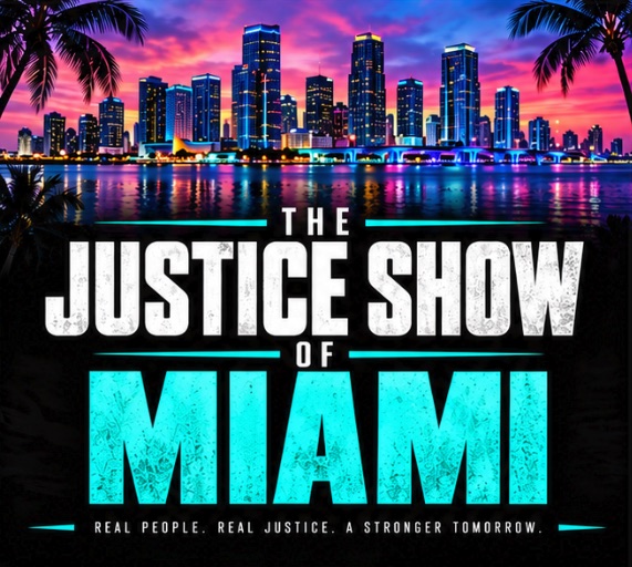The Justice Show of Miami — cover concept